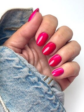 Red Aspen Color-Changing Pink Almond Press-On Nails